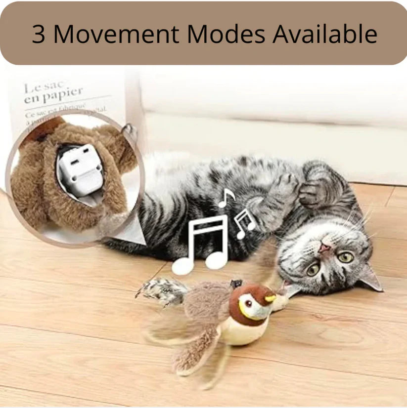 🐾Interactive Chirping Bird Cat Toy✈️