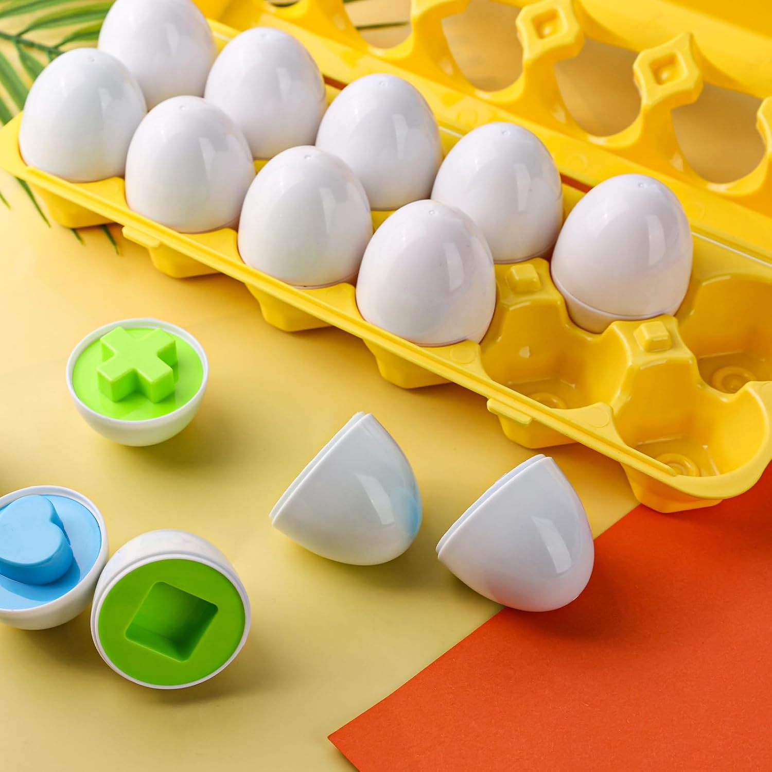 12 Piece Matching Egg Set Kids Gift