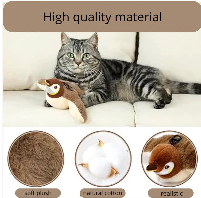 🐾Interactive Chirping Bird Cat Toy✈️