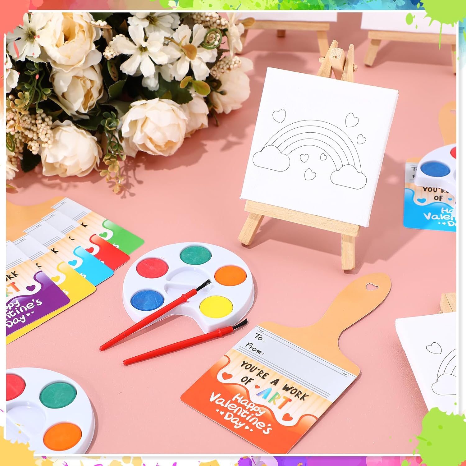 Class Valentines paint set!