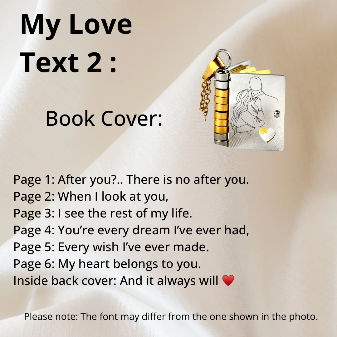 My Love Book Necklace