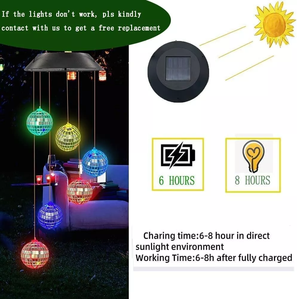 Solar Disco Ball Outdoor Decoration