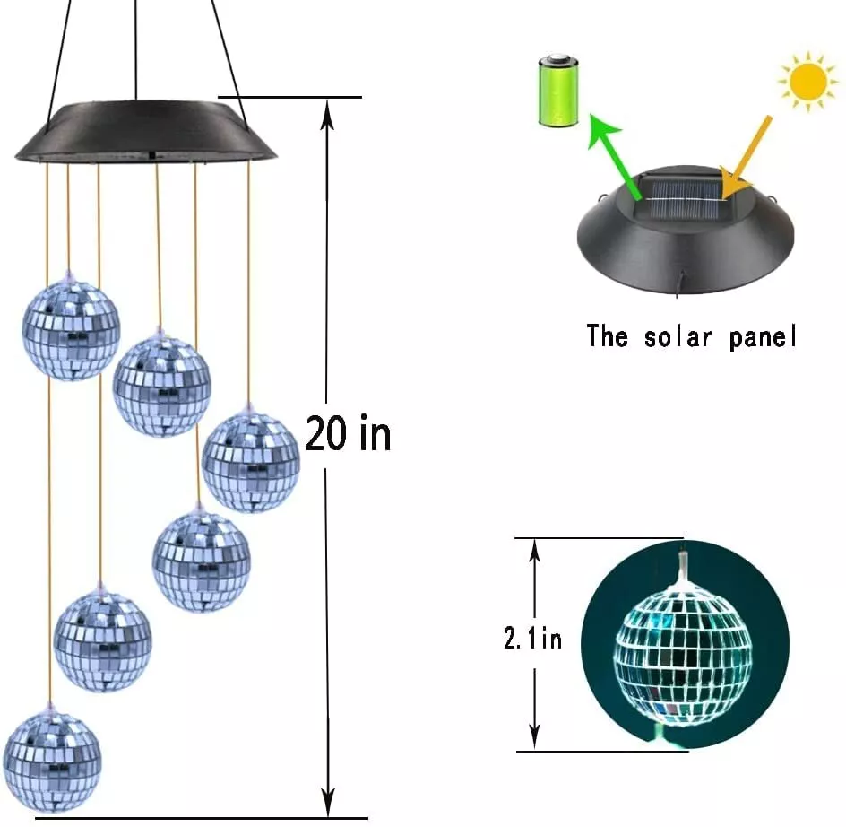 Solar Disco Ball Outdoor Decoration