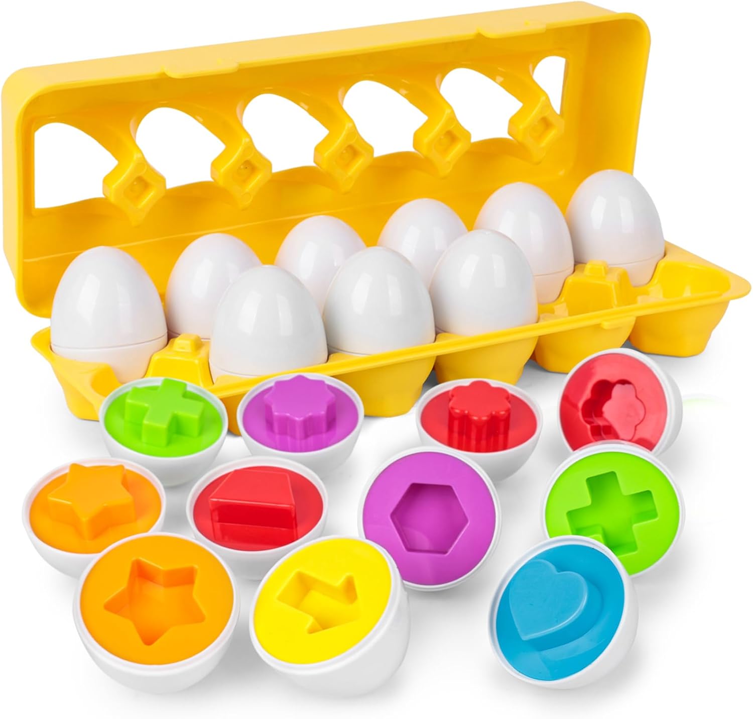 12 Piece Matching Egg Set Kids Gift