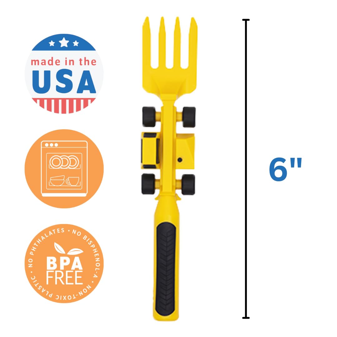 Constructive Eating Plate and Utensils Set