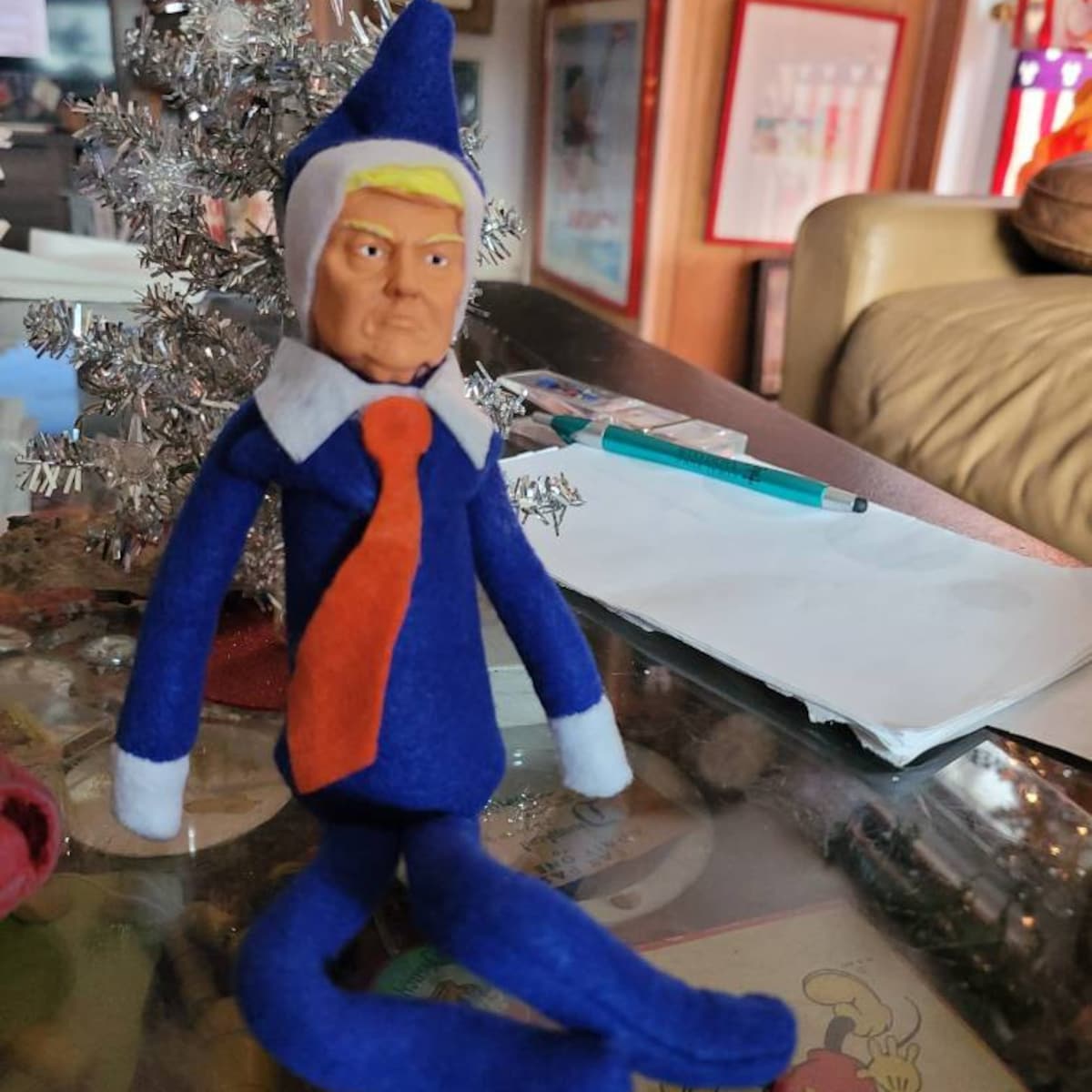 2024 Christmas Elf on the Tree Stump
