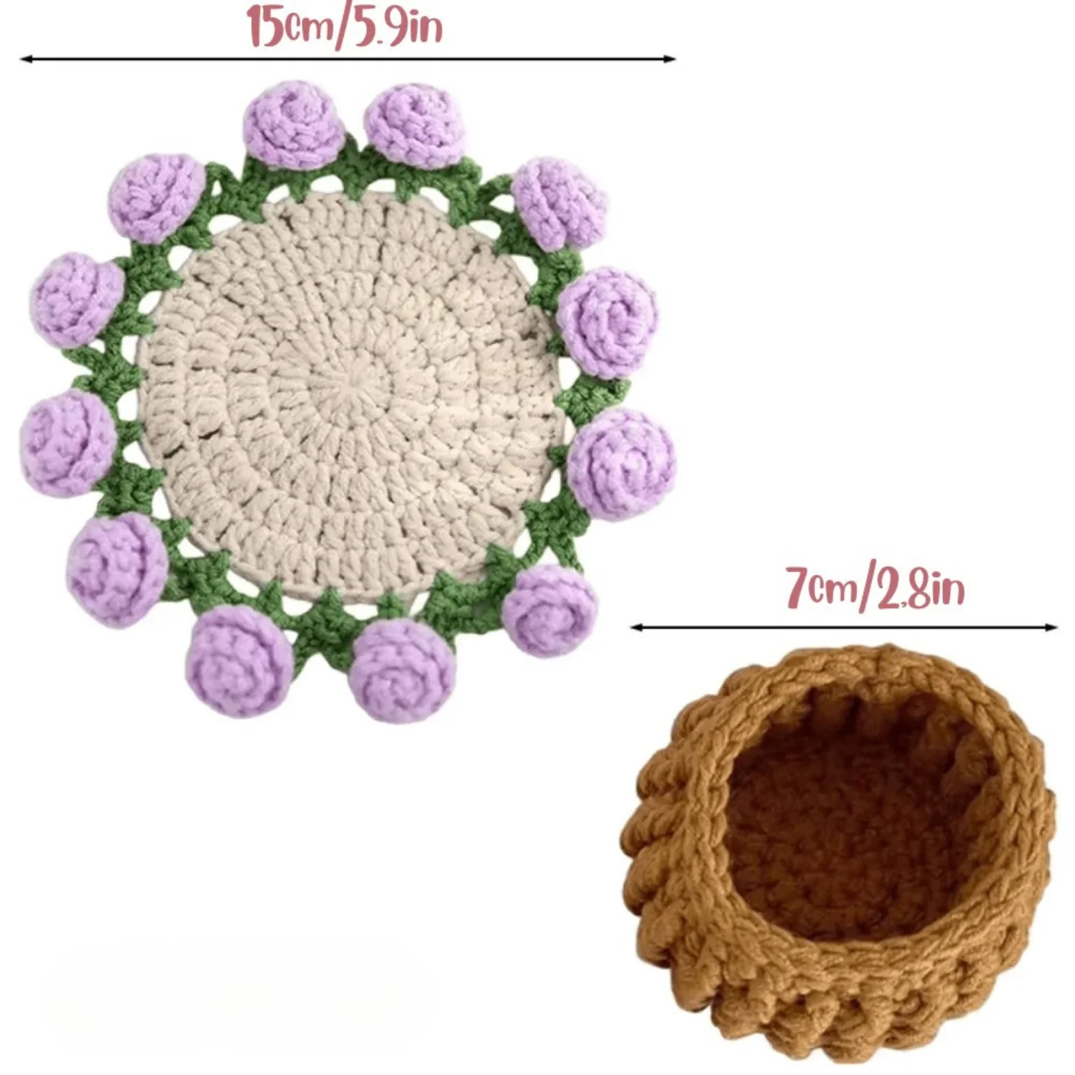 Handmade Crochet Coaster