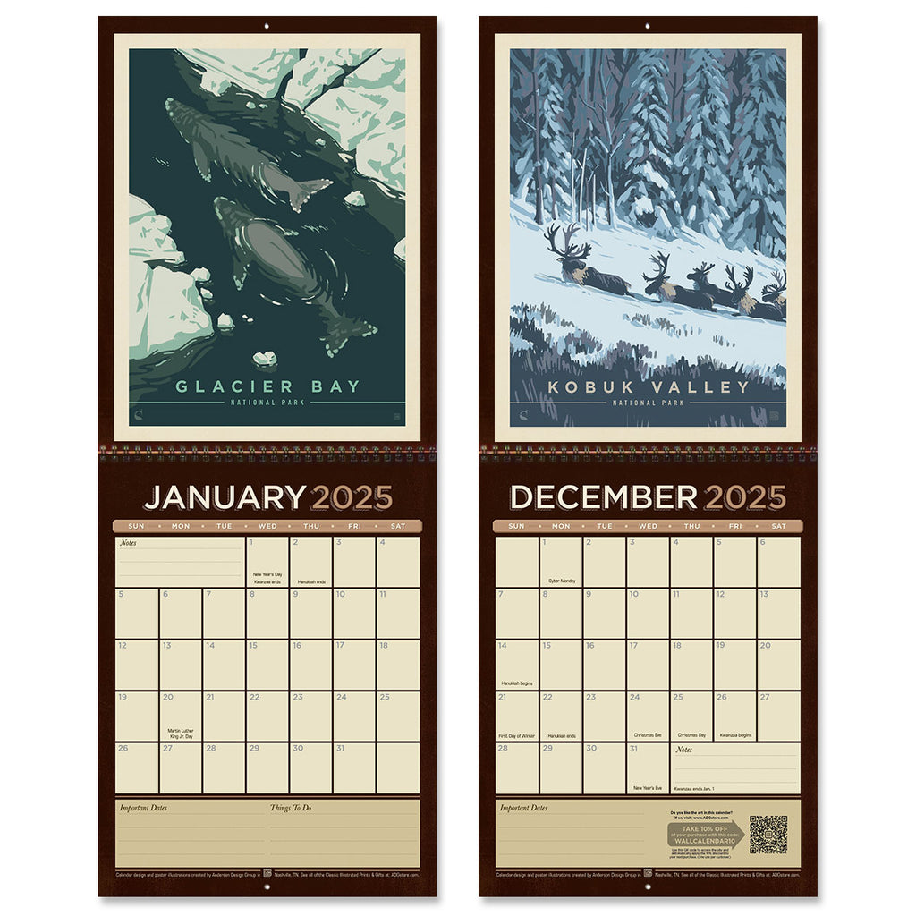 📅2025 Wall Calendar: National Parks (Best Seller!)