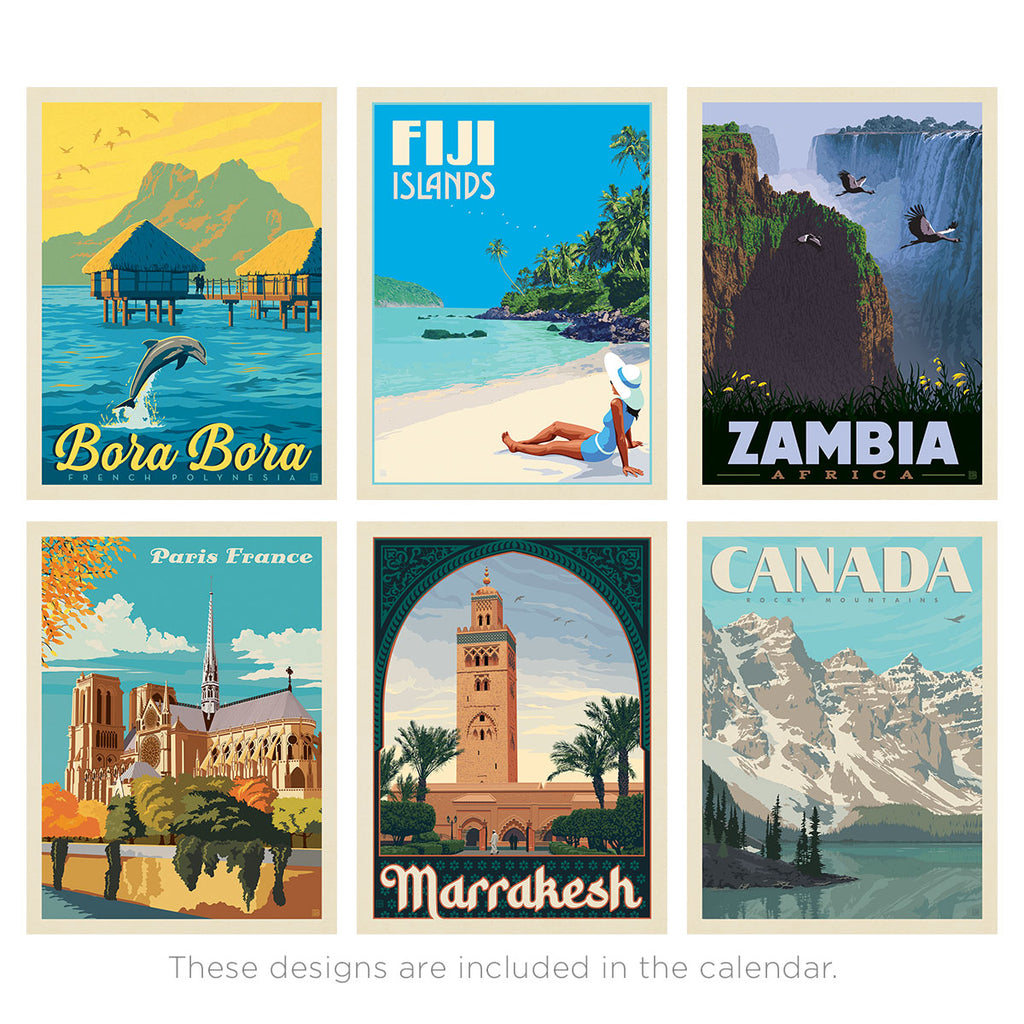 📅2025 Wall Calendar: World Travel (Best Seller!)