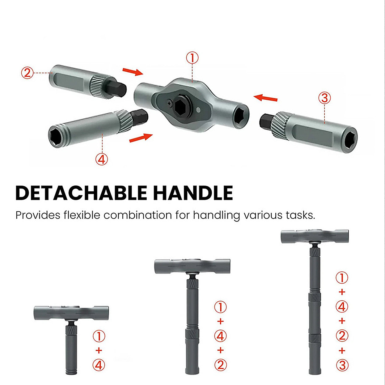 24 in 1 Multi-purpose Ratchet Wrench Screwdriver