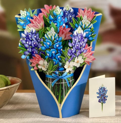 Pop Up Flower Bouquet Greeting Cardâ¨Holiday Giftâ¨