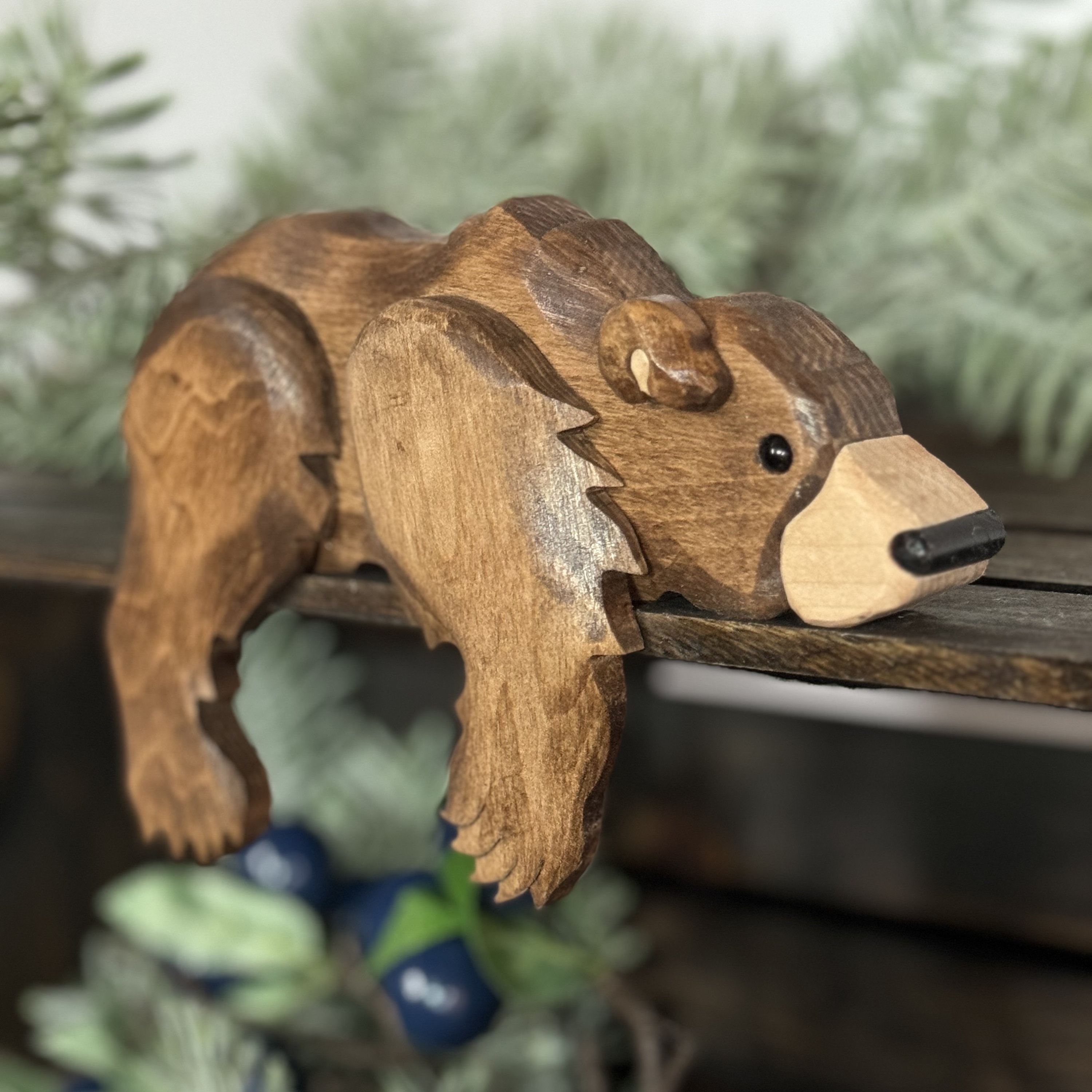 Carved Wooden Rocking Animals Decoration