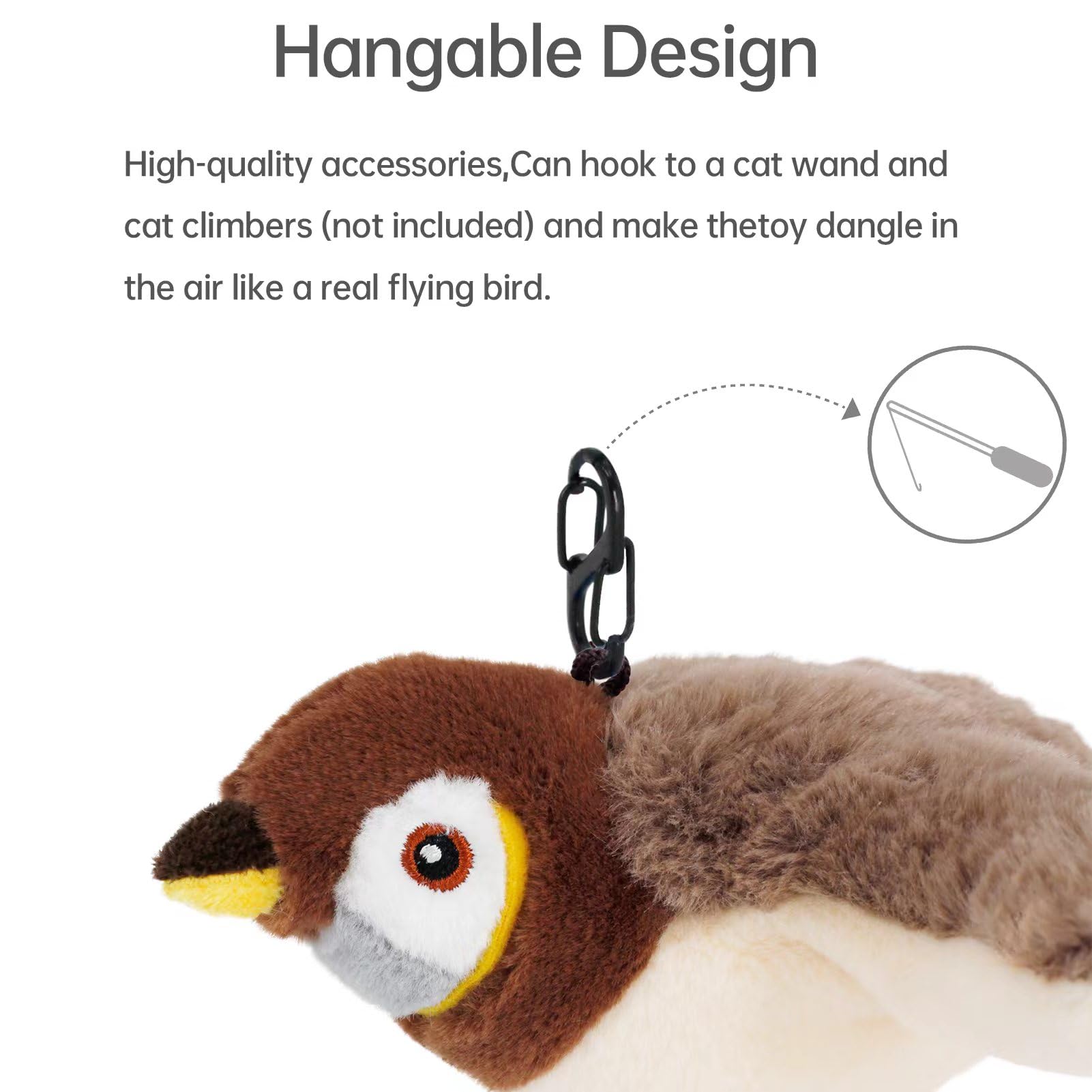 Cute Sparrow Interactive Cat Toy