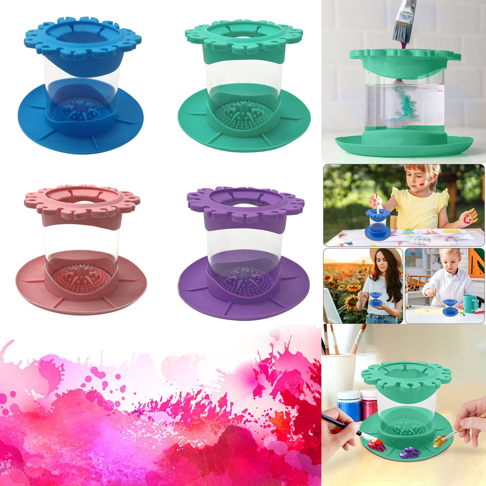 Paintbrush Cleaning Rinse Cup