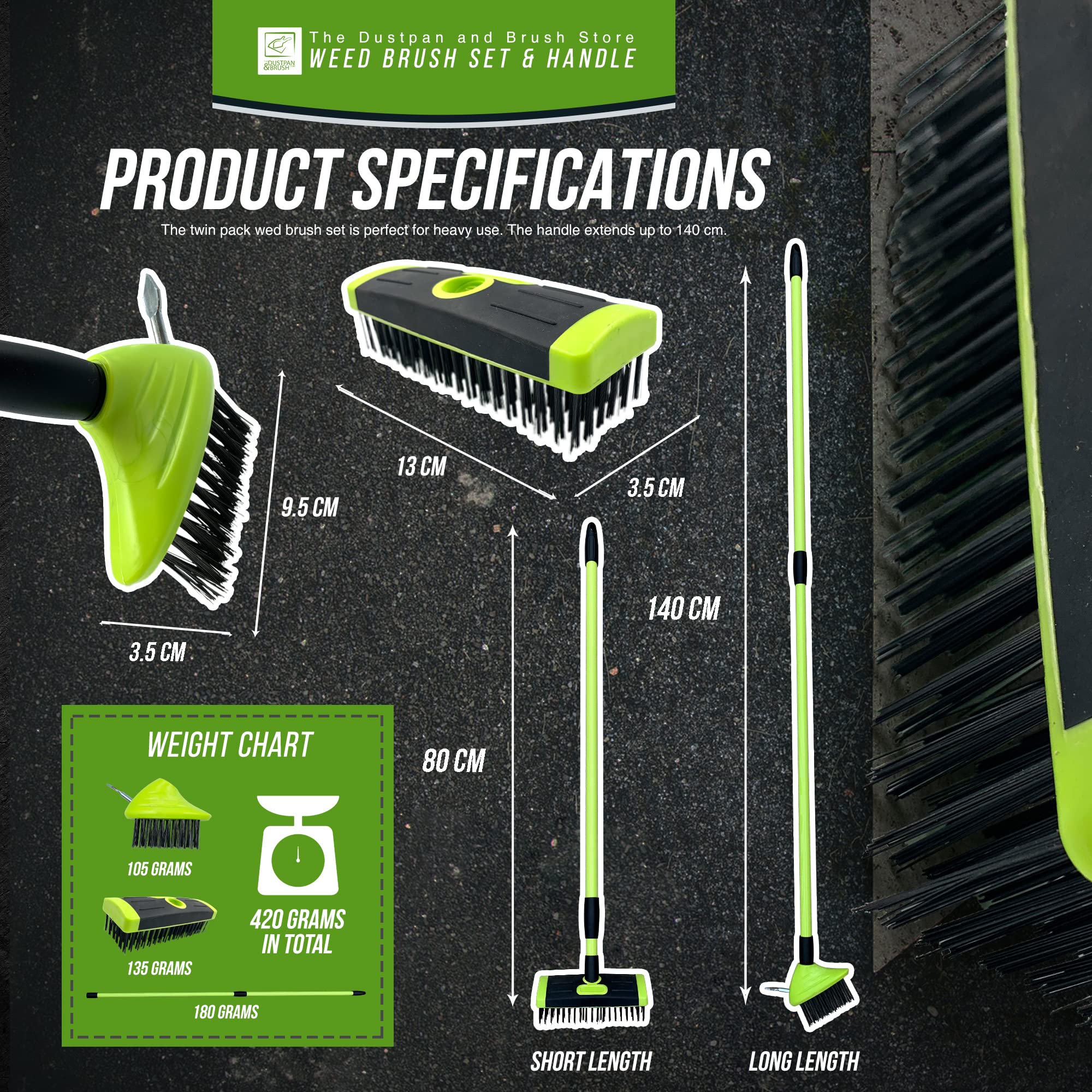 3 IN 1 Weed Removal Brush Set