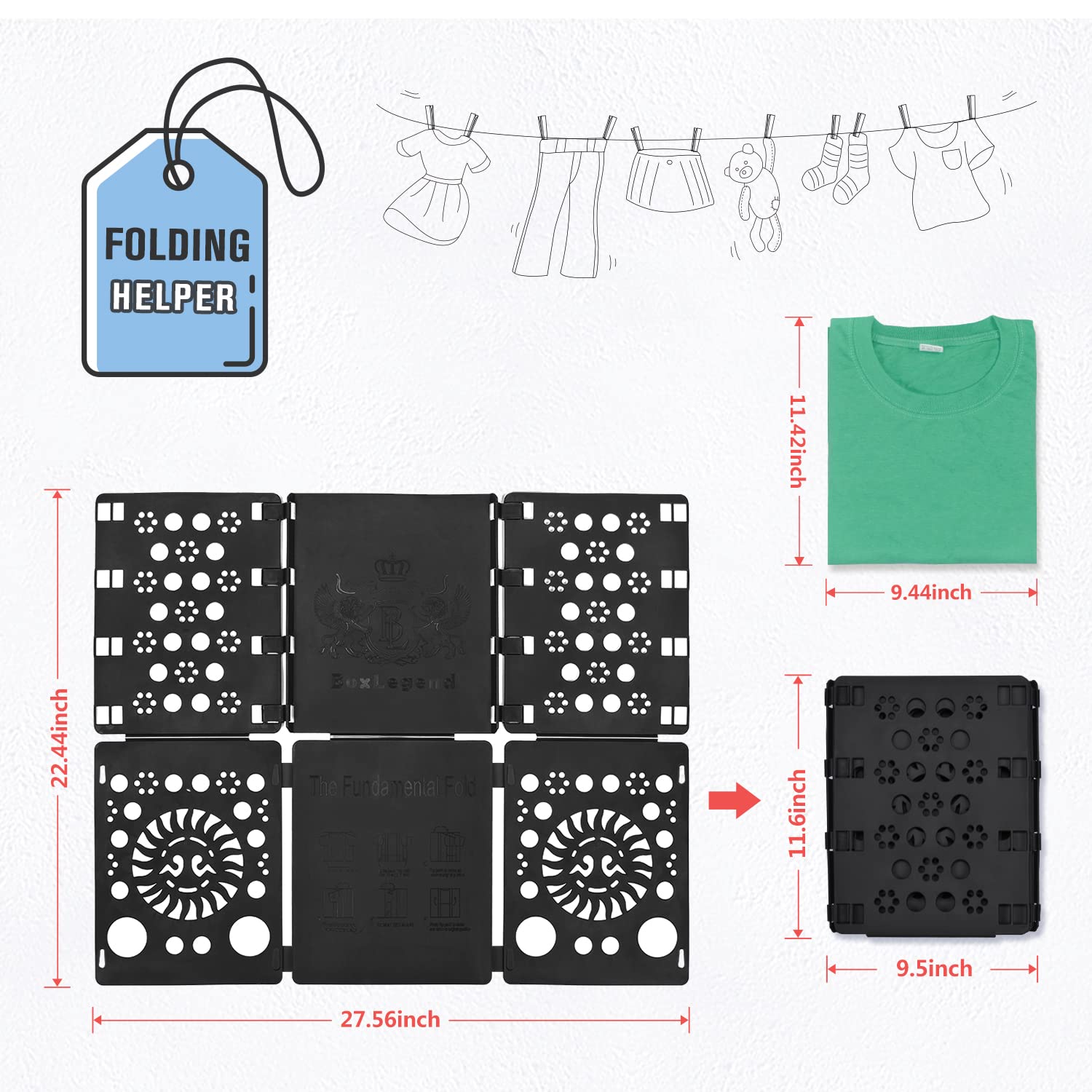 Shirt T-shirt Durable Folding Board
