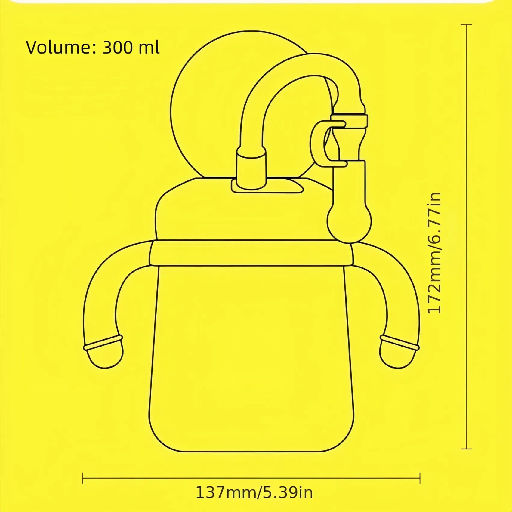 Portable whale fountain drinking cup