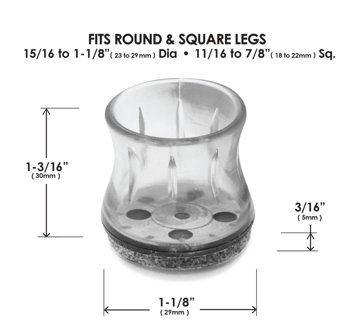 Clear Sleeve Berber Glides