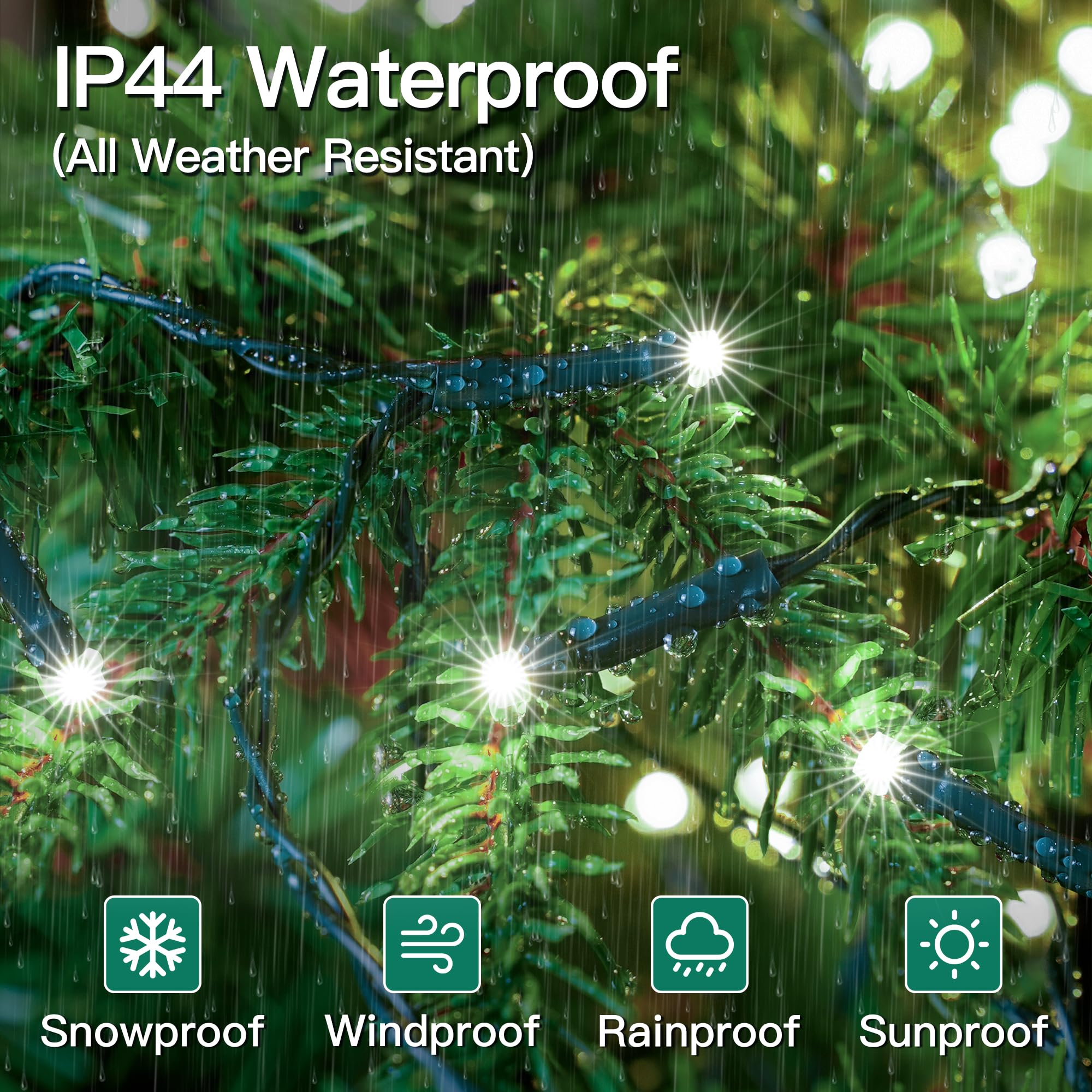 Christmas Tree Waterfall Tree Top Light