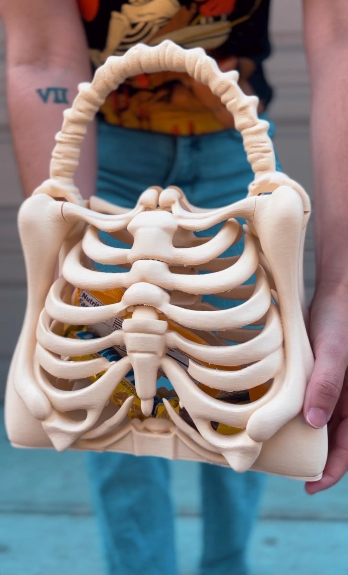 3D printed Skeleton Bone Bag