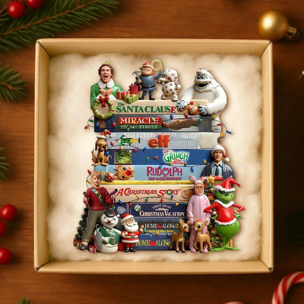 90s Movie Christmas Ornament: Retro Xmas Movies Fan Gift