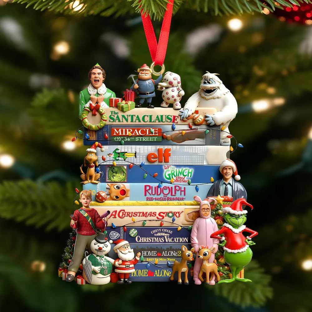 90s Movie Christmas Ornament: Retro Xmas Movies Fan Gift