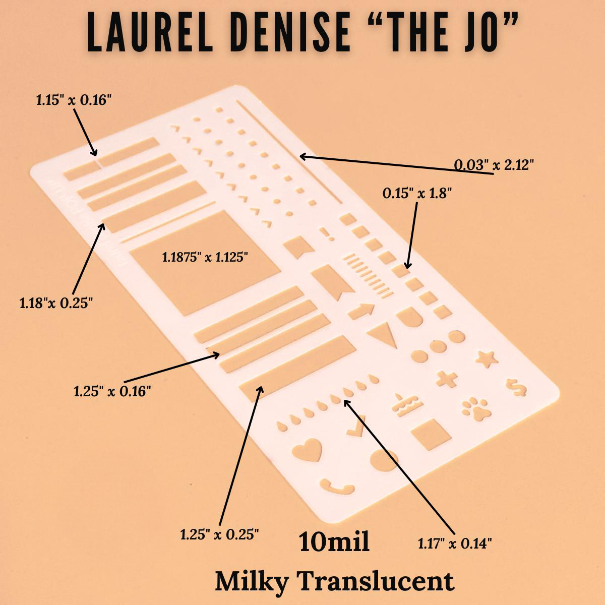 Planner Stencil for Laurel Denise "The Jo" Pop-up Planner