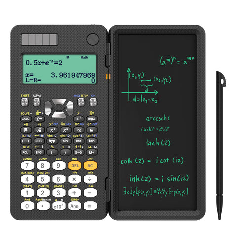Scientific Calculator with Erasable LCD Writing Tablet
