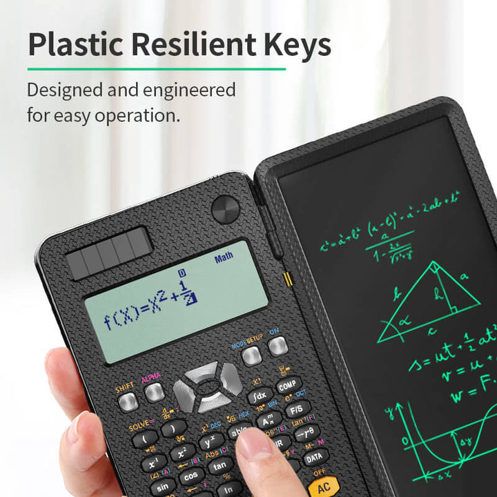 Scientific Calculator with Erasable LCD Writing Tablet