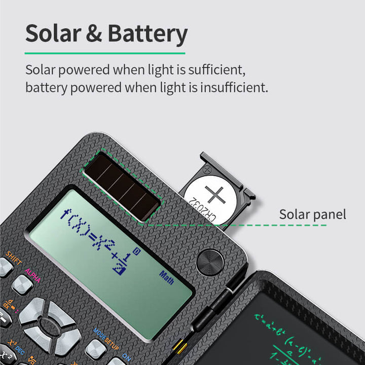 Scientific Calculator with Erasable LCD Writing Tablet