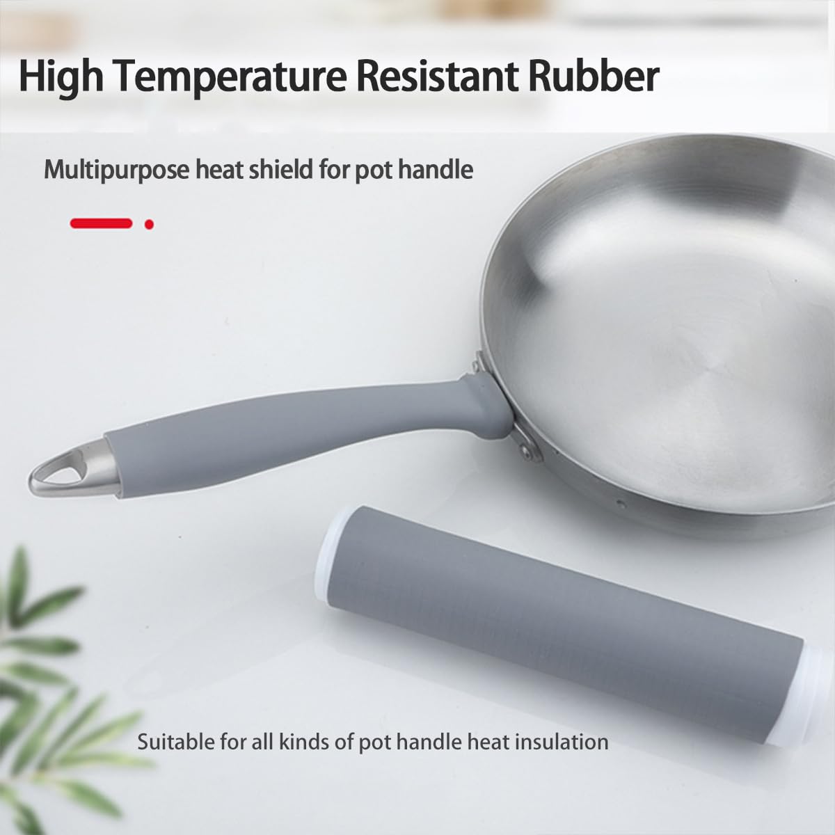 Self-shrinking non-slip heat-resistant silicone handle cover
