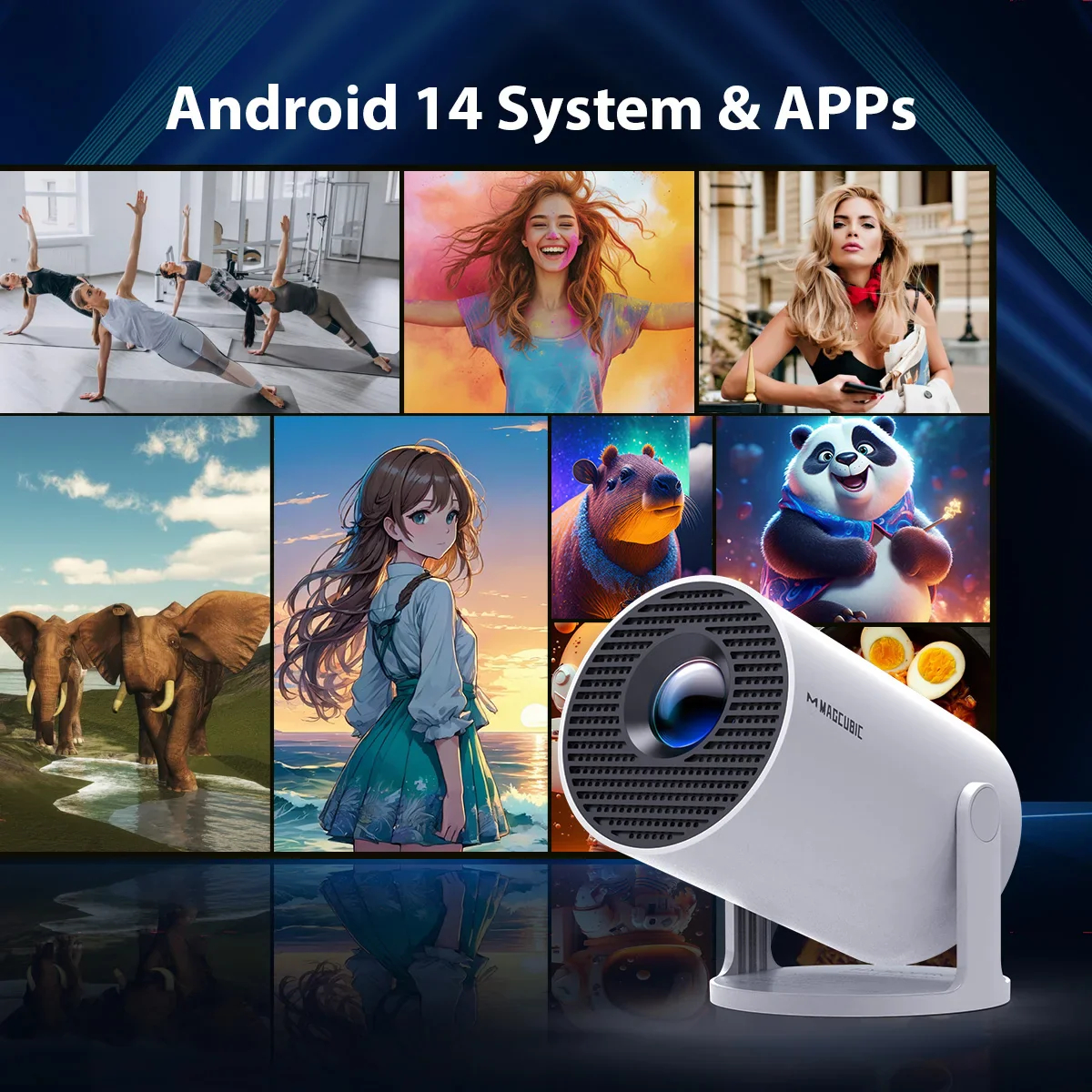 Magcubic™ HY300 Pro 8K Smart Projector
