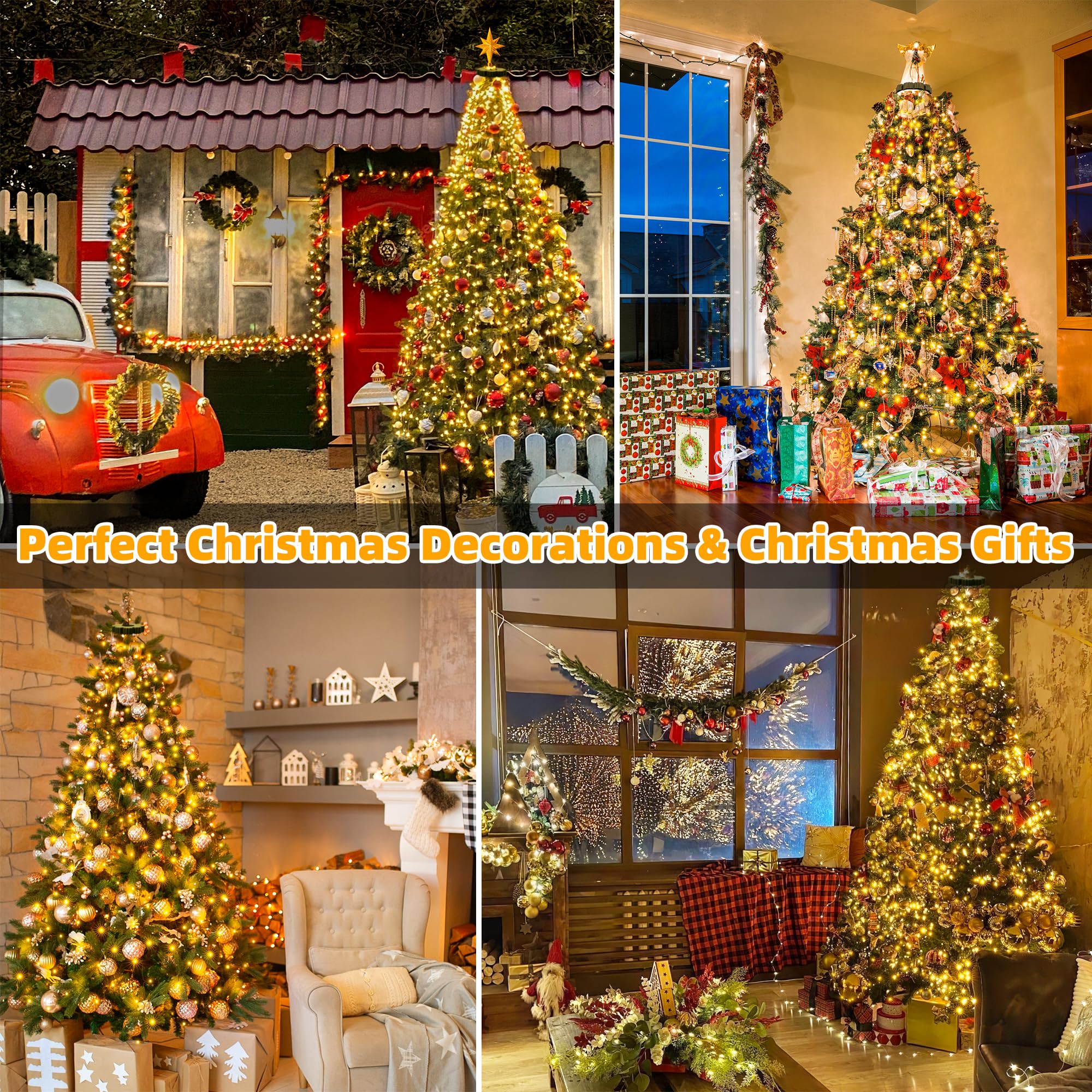 Christmas Tree Waterfall Tree Top Light
