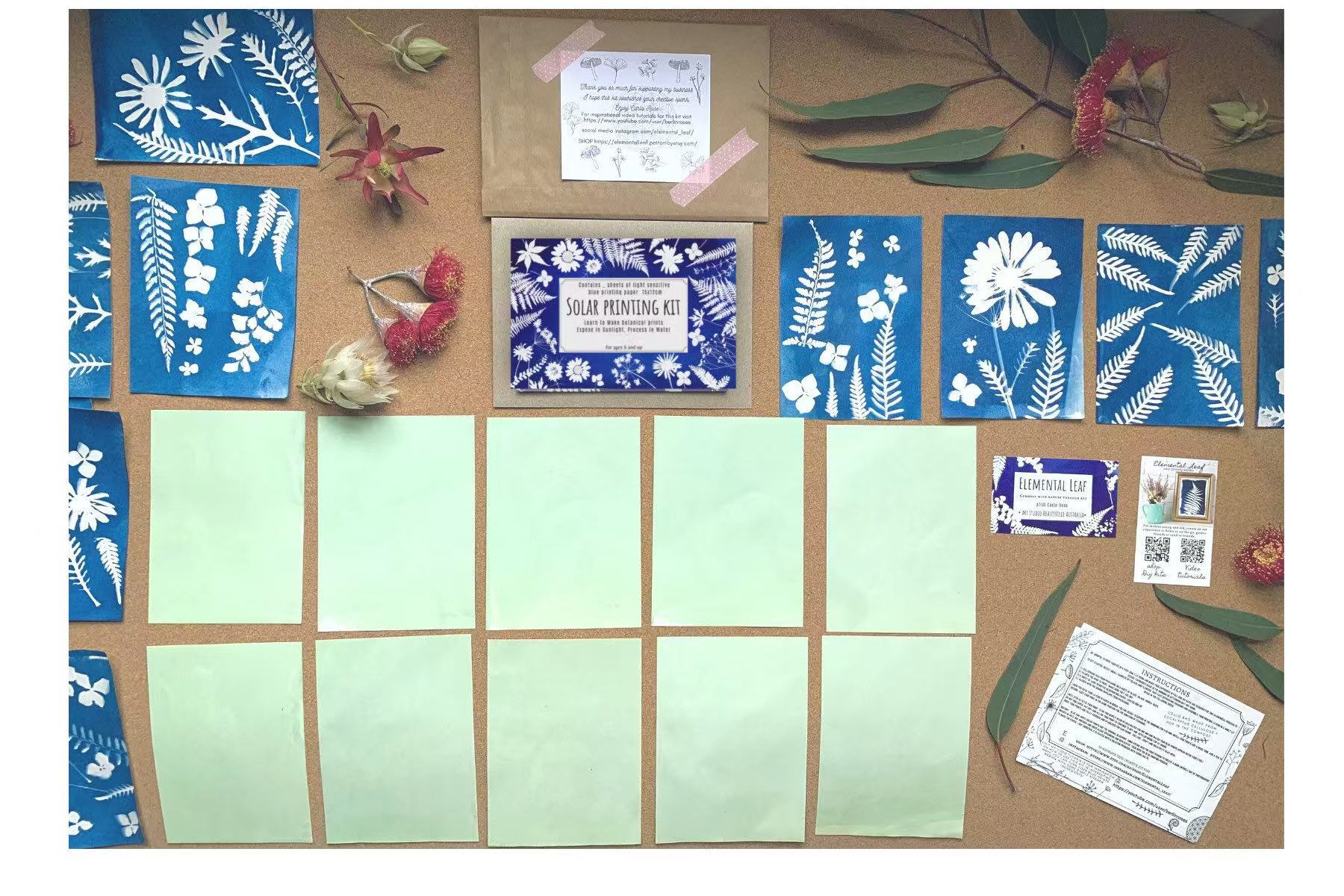 Eco friendly Solar Printing DIY art kit