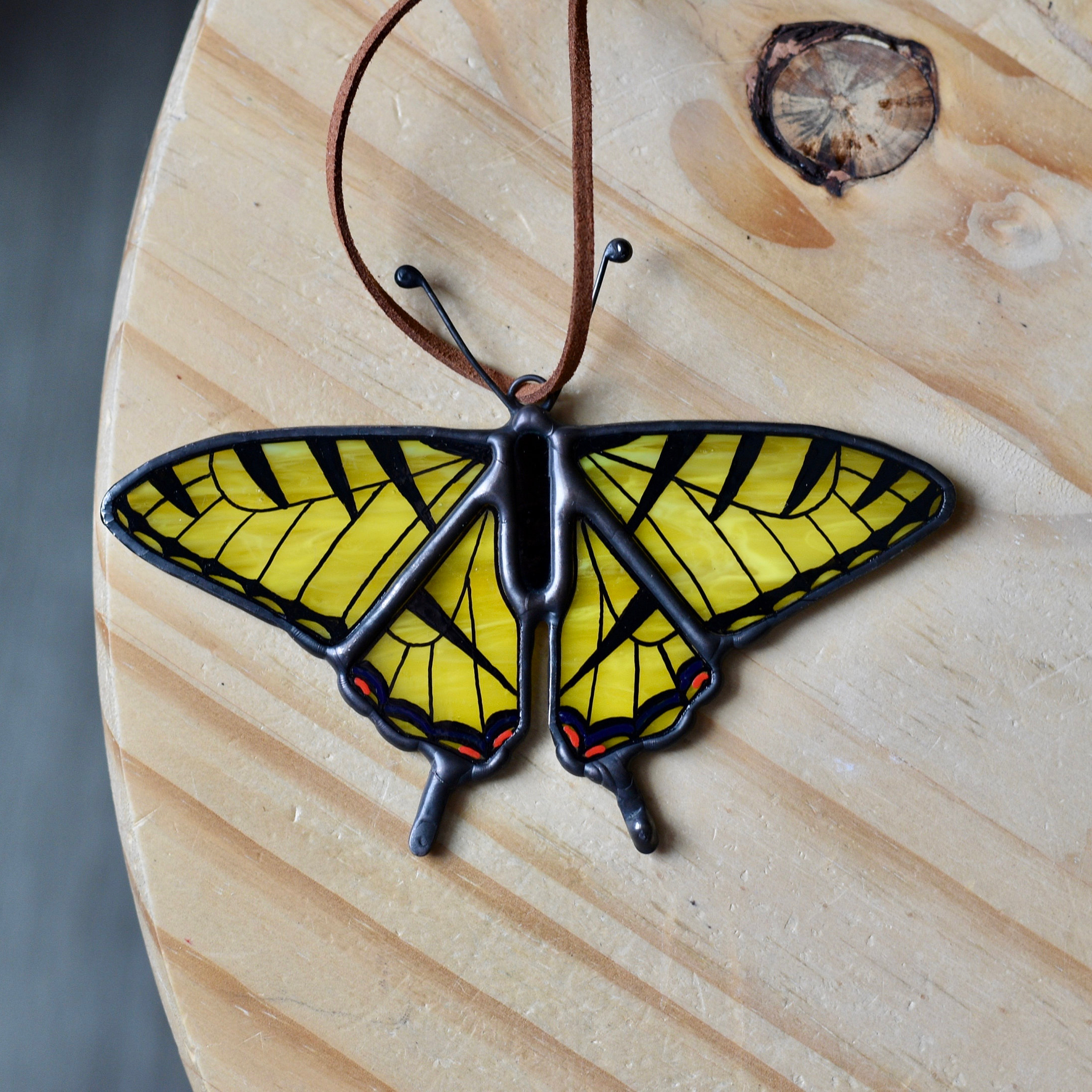 Stained Glass Butterfly Ornament