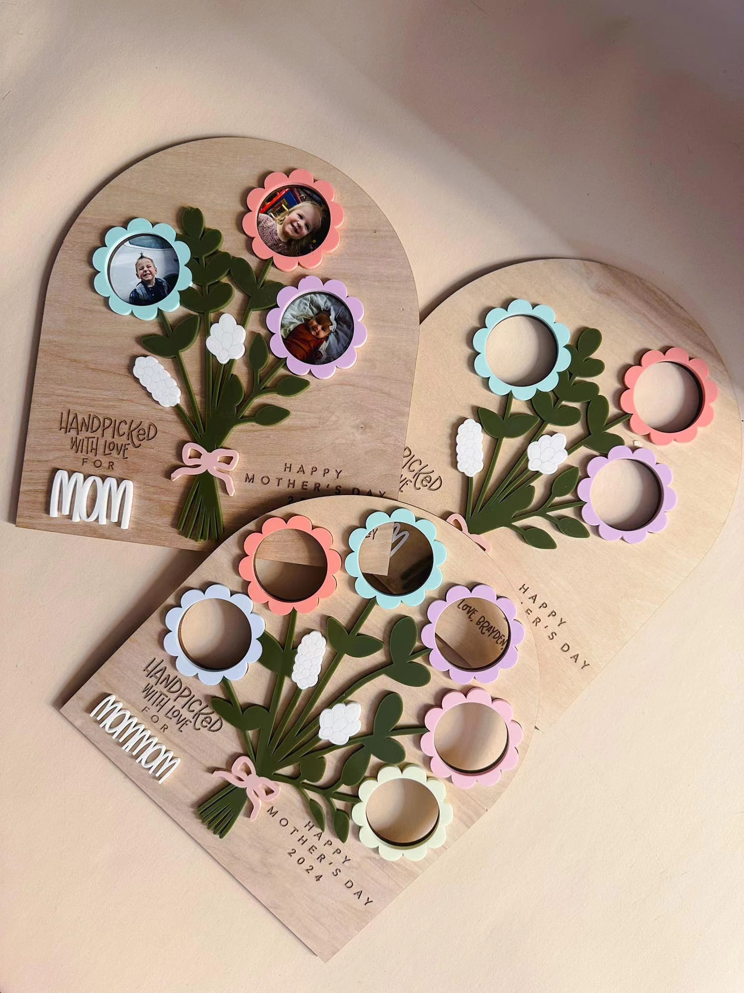 Mother’s Day Gift-Flower Bouquet Photo Sign