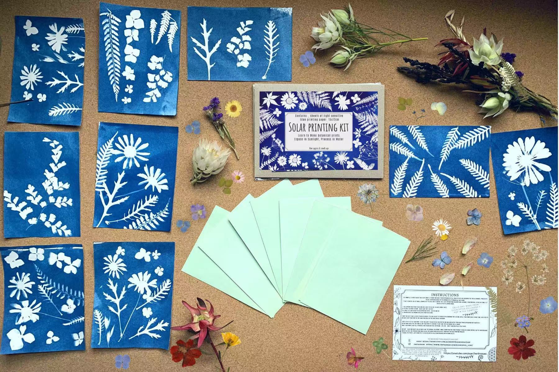 Eco friendly Solar Printing DIY art kit