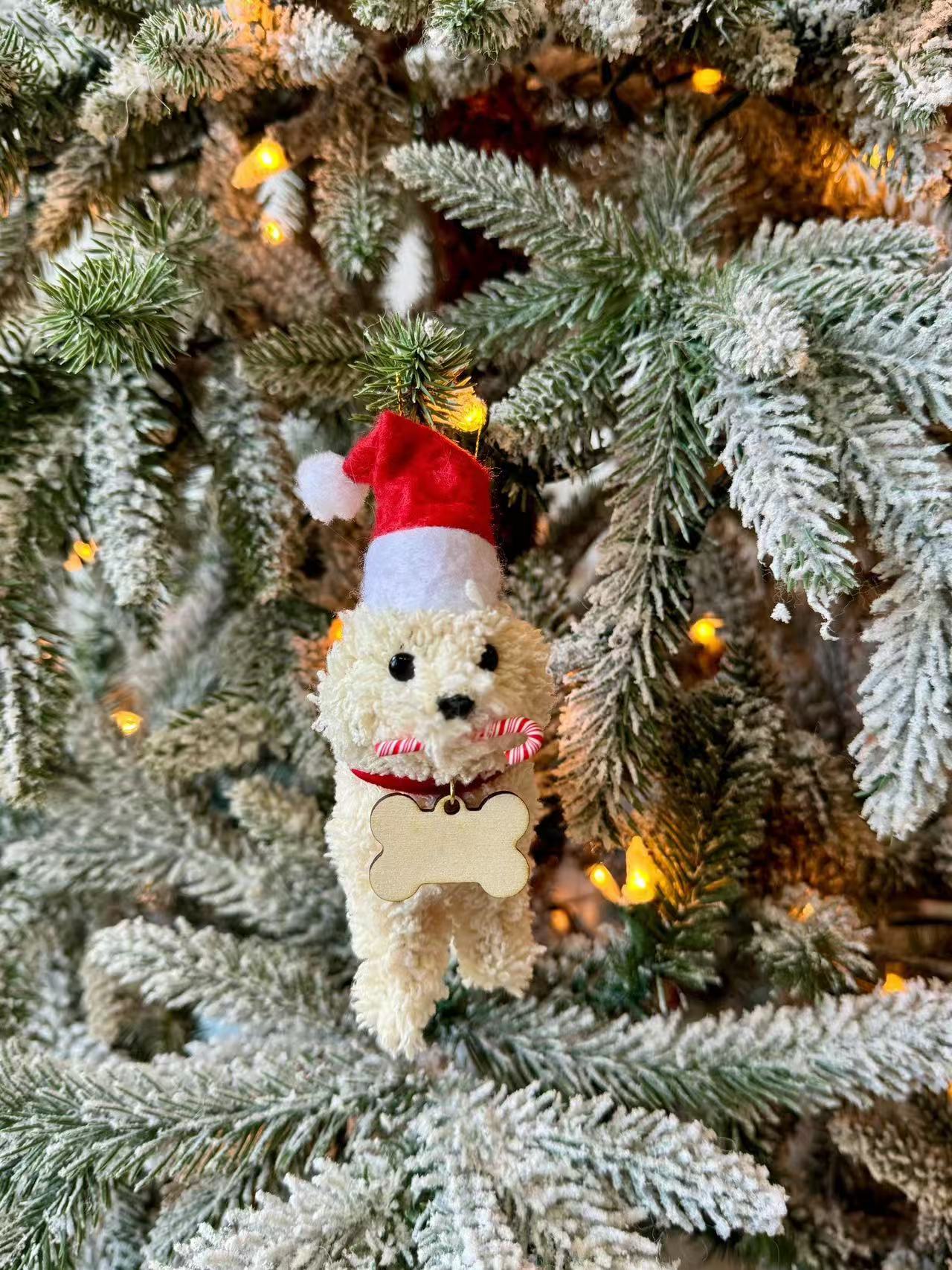 Fetch Doodle Dog Ornament Personalized