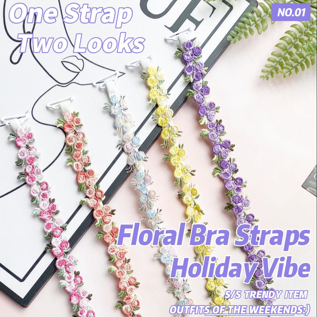 Floral Lace Bra Straps