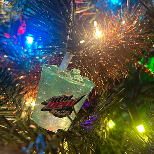 Baja Blast Ornament | Mountain Dew Ornament | Taco Bell Ornament | Christmas Ornament