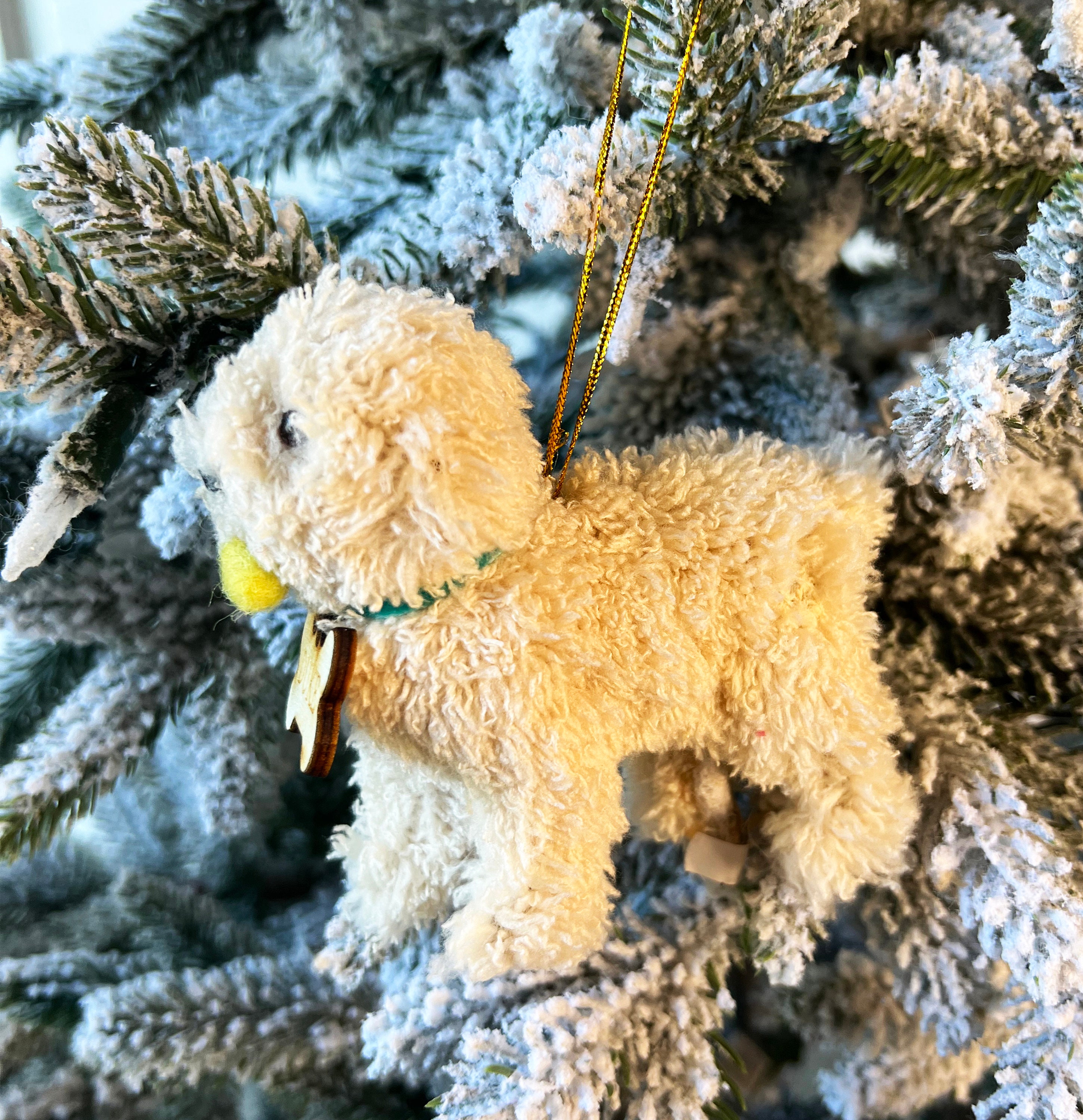 Fetch Doodle Dog Ornament Personalized