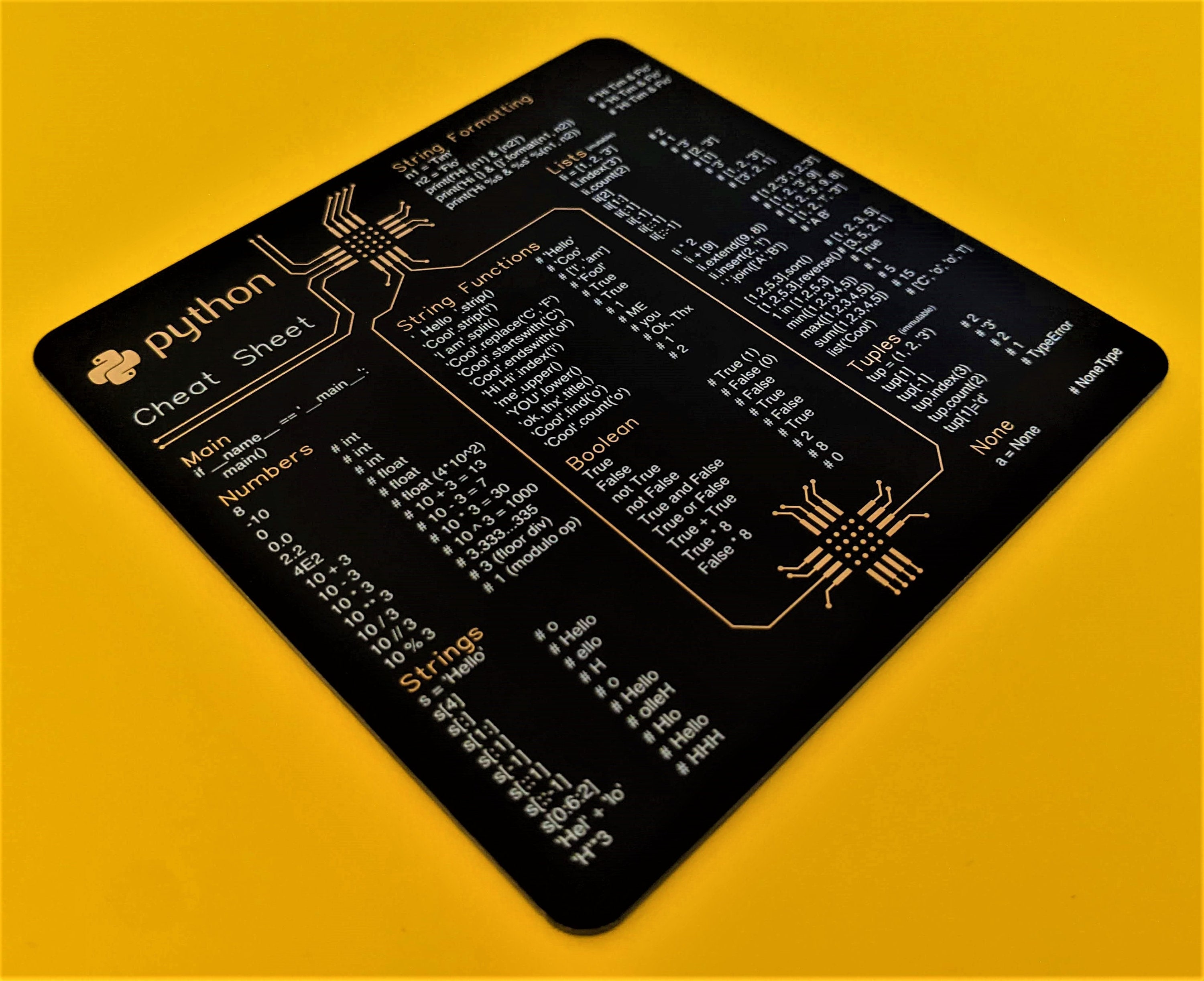 Cheat Sheet Coasters
