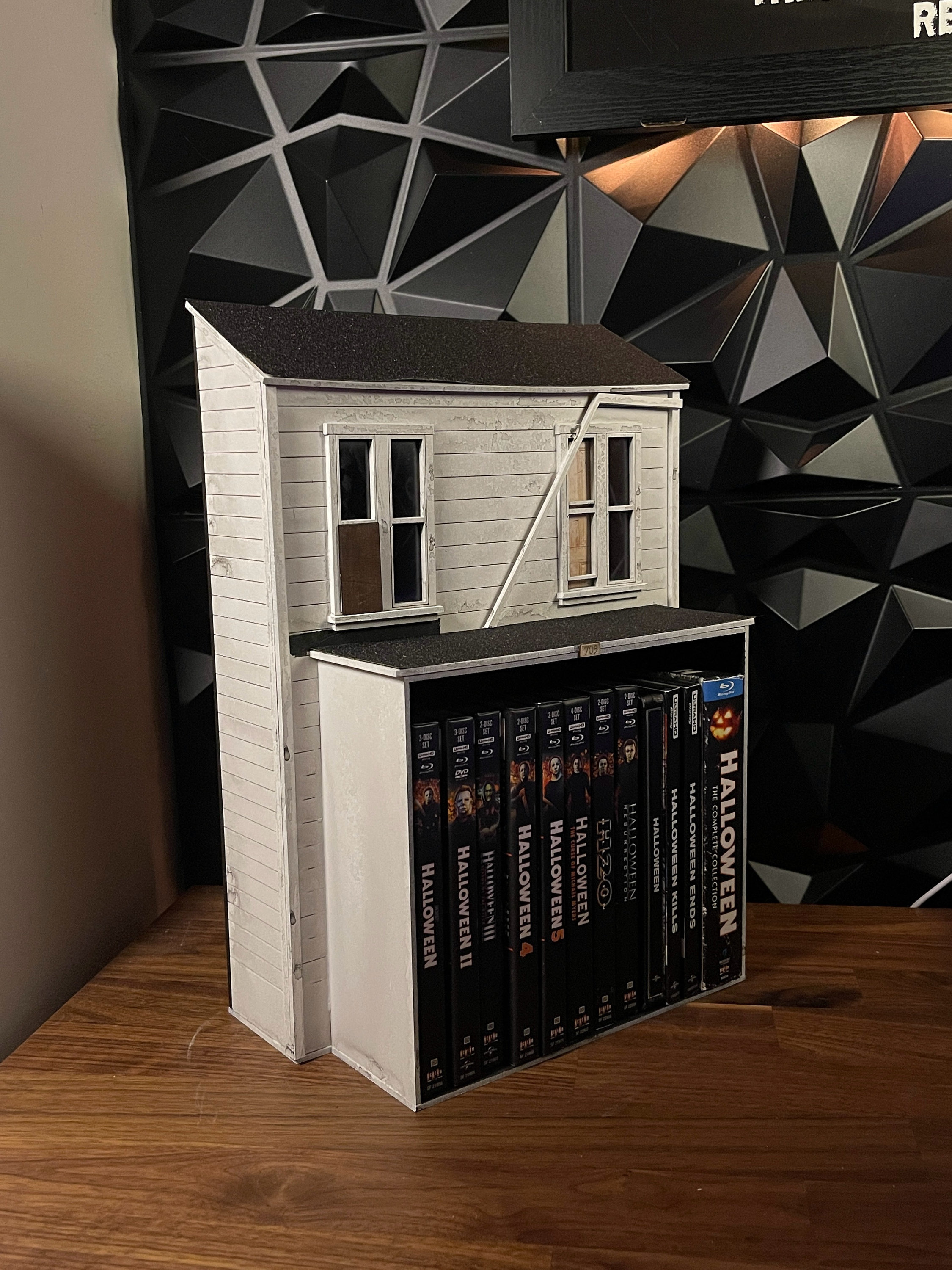 Halloween Media Storage Diorama House