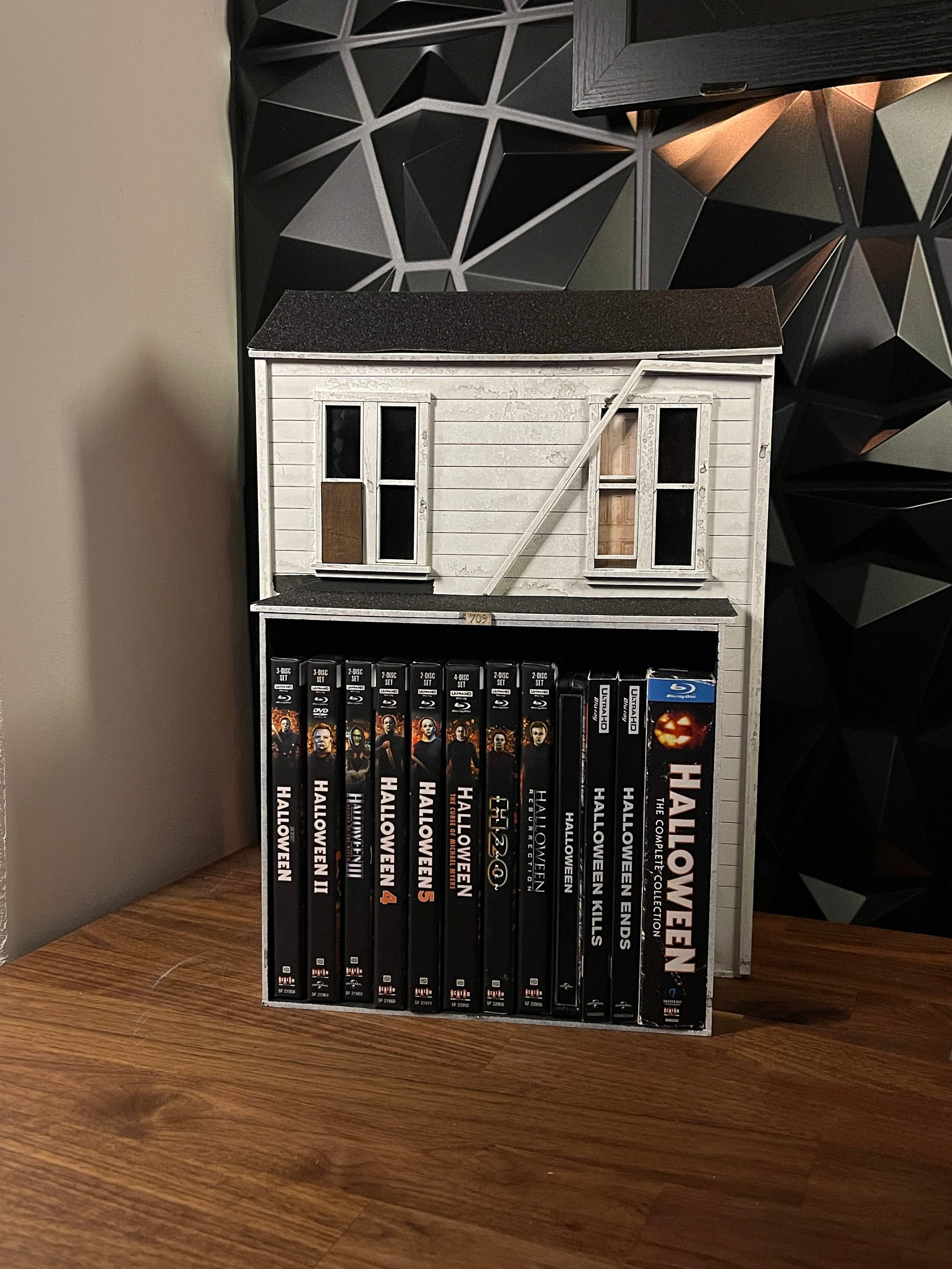 Halloween Media Storage Diorama House