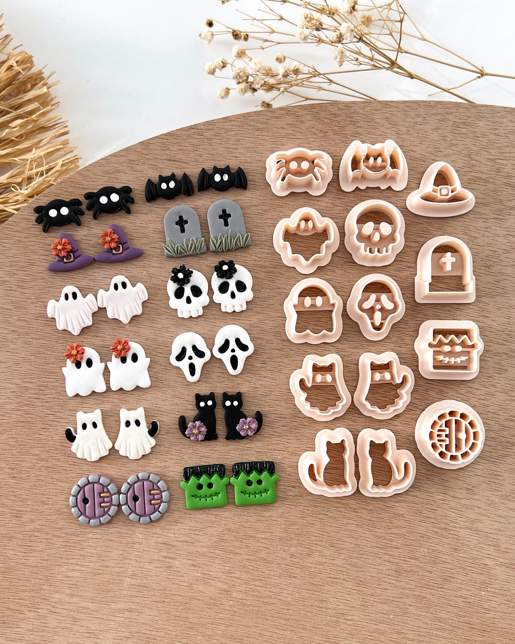 Halloween Stud Polymer Clay Cutters
