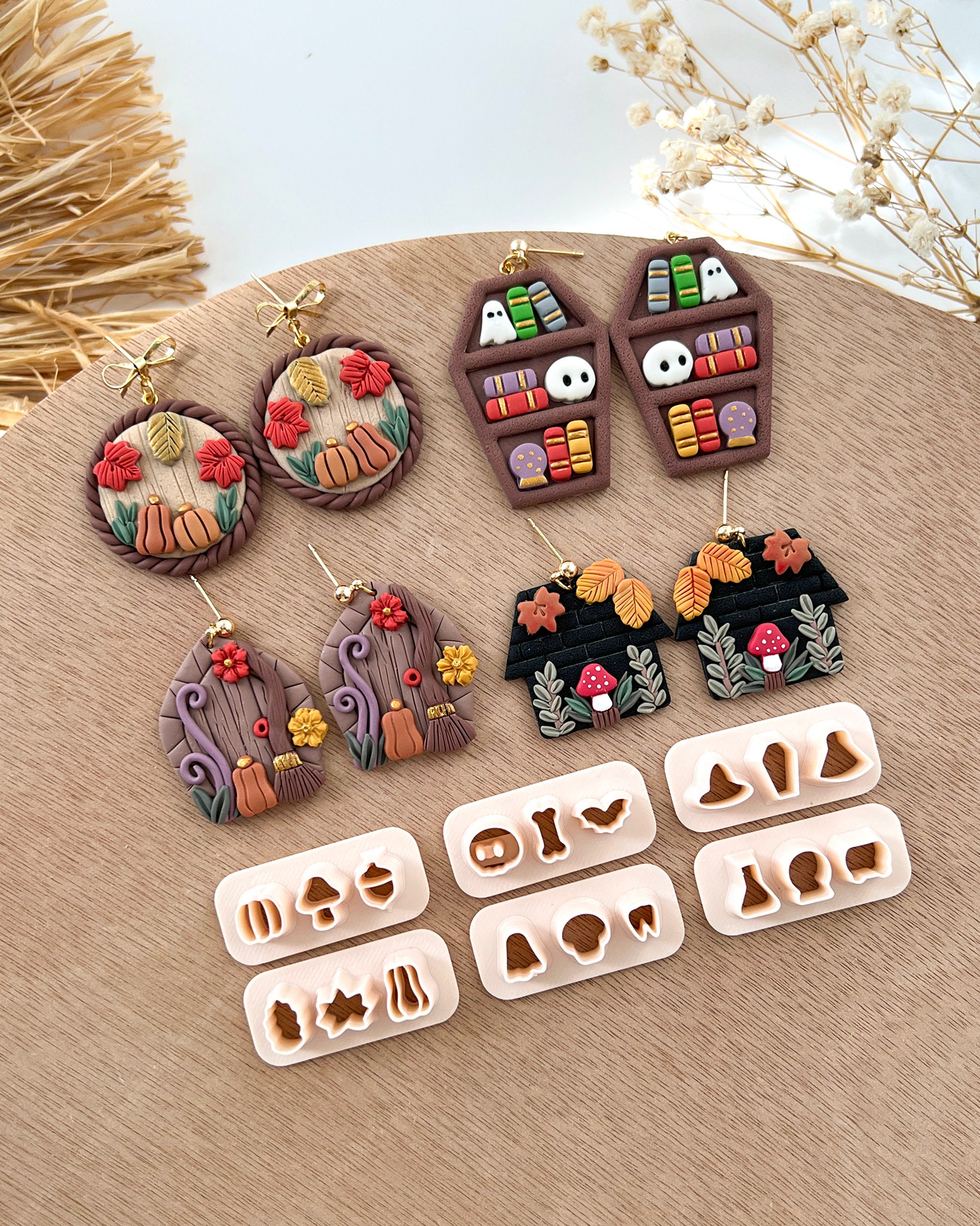 Fall Halloween Mini Polymer Clay Cutters