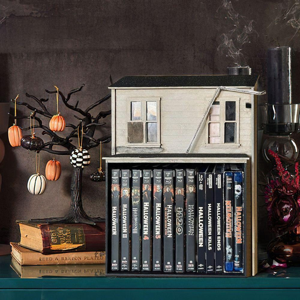 Halloween Media Storage Diorama House