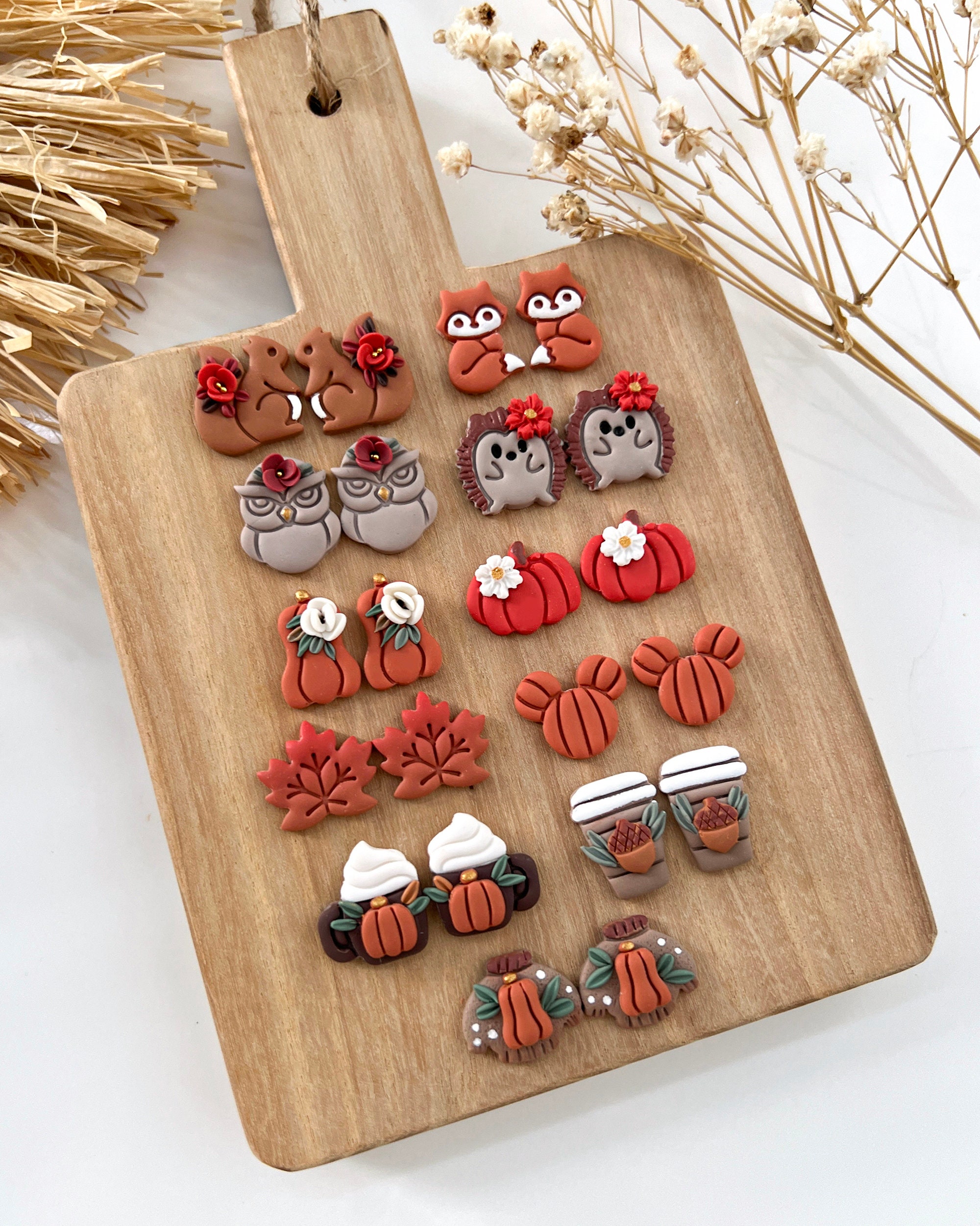 Fall Stud Polymer Clay Cutters
