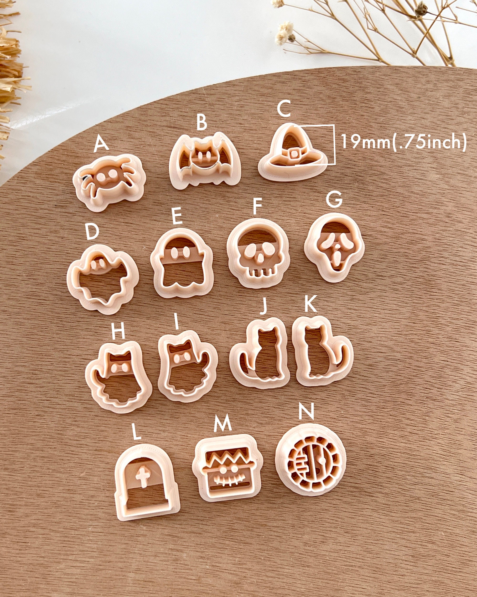 Halloween Stud Polymer Clay Cutters