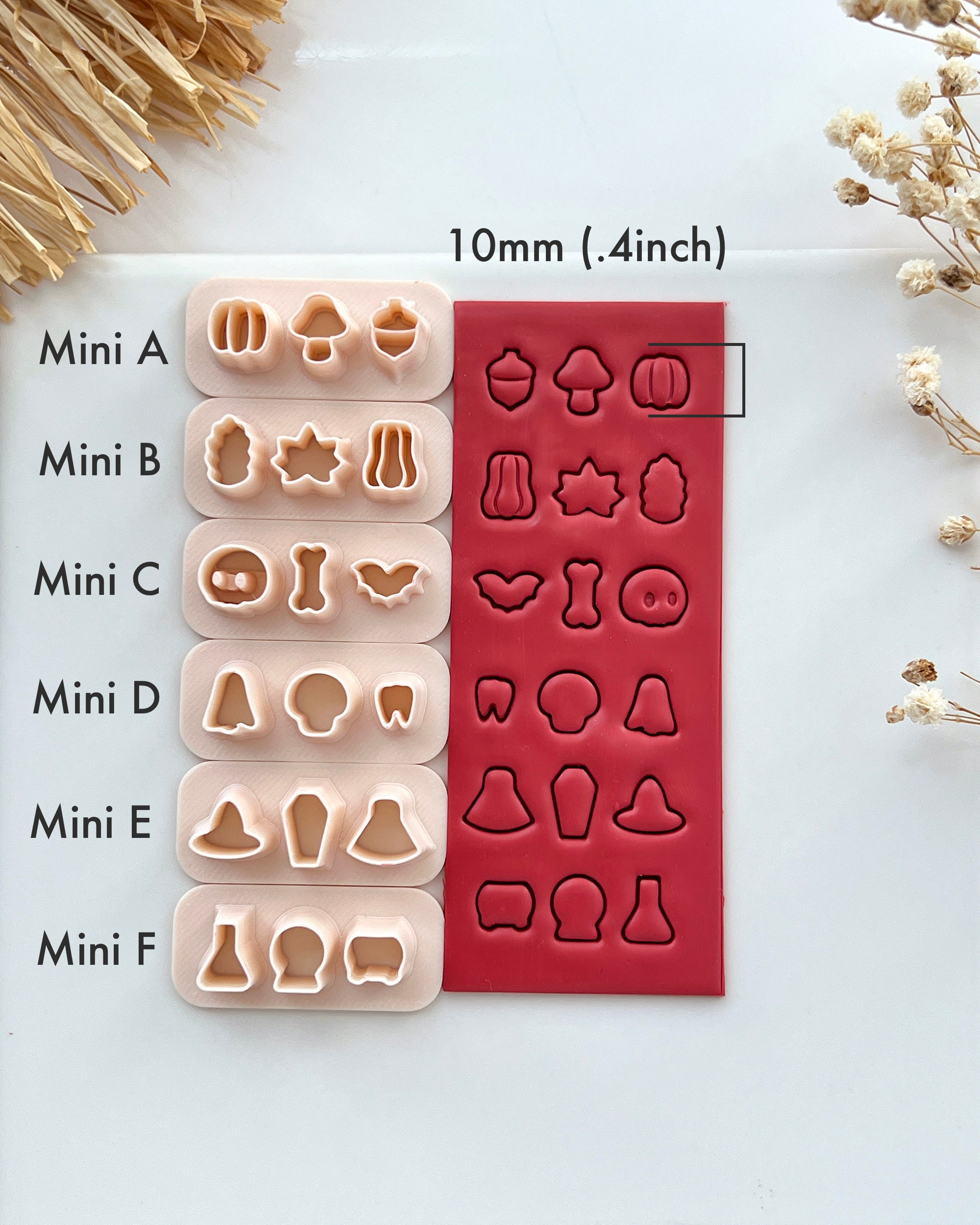 Fall Halloween Mini Polymer Clay Cutters